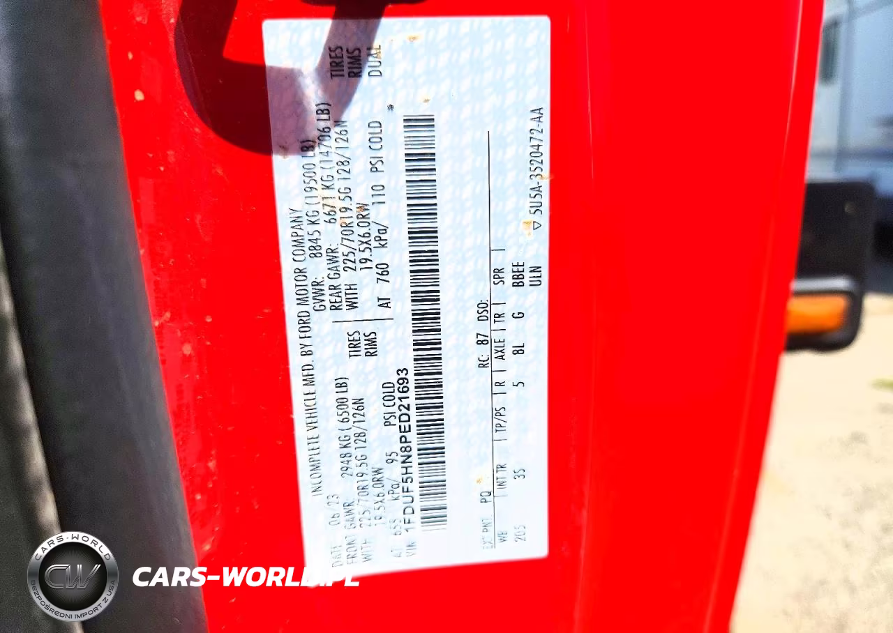 2023 Ford F550 Super Duty VIN:1FDUF5HN8PED21693 - 12