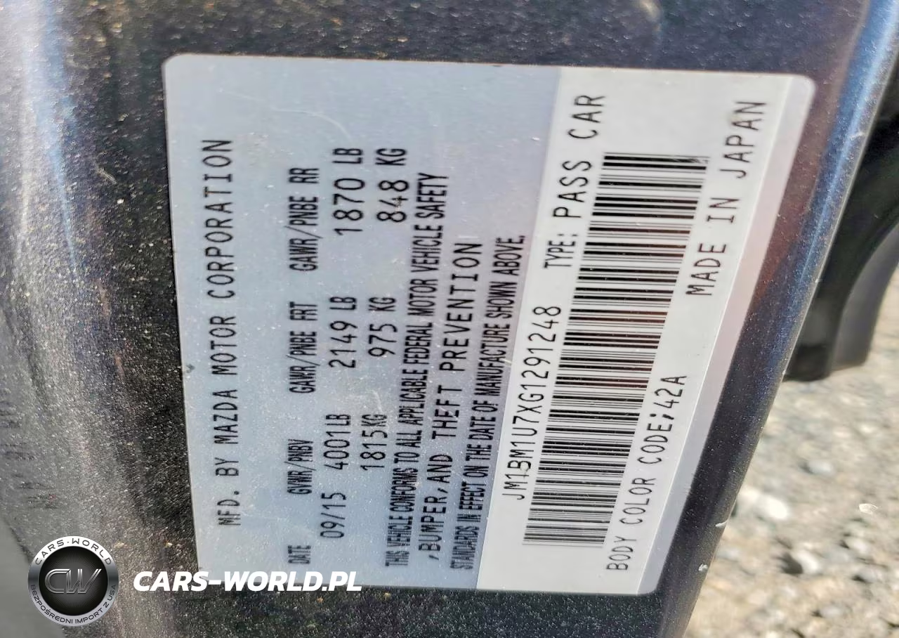 2016 Mazda 3 Sport VIN:JM1BM1U7XG1291248 - 12