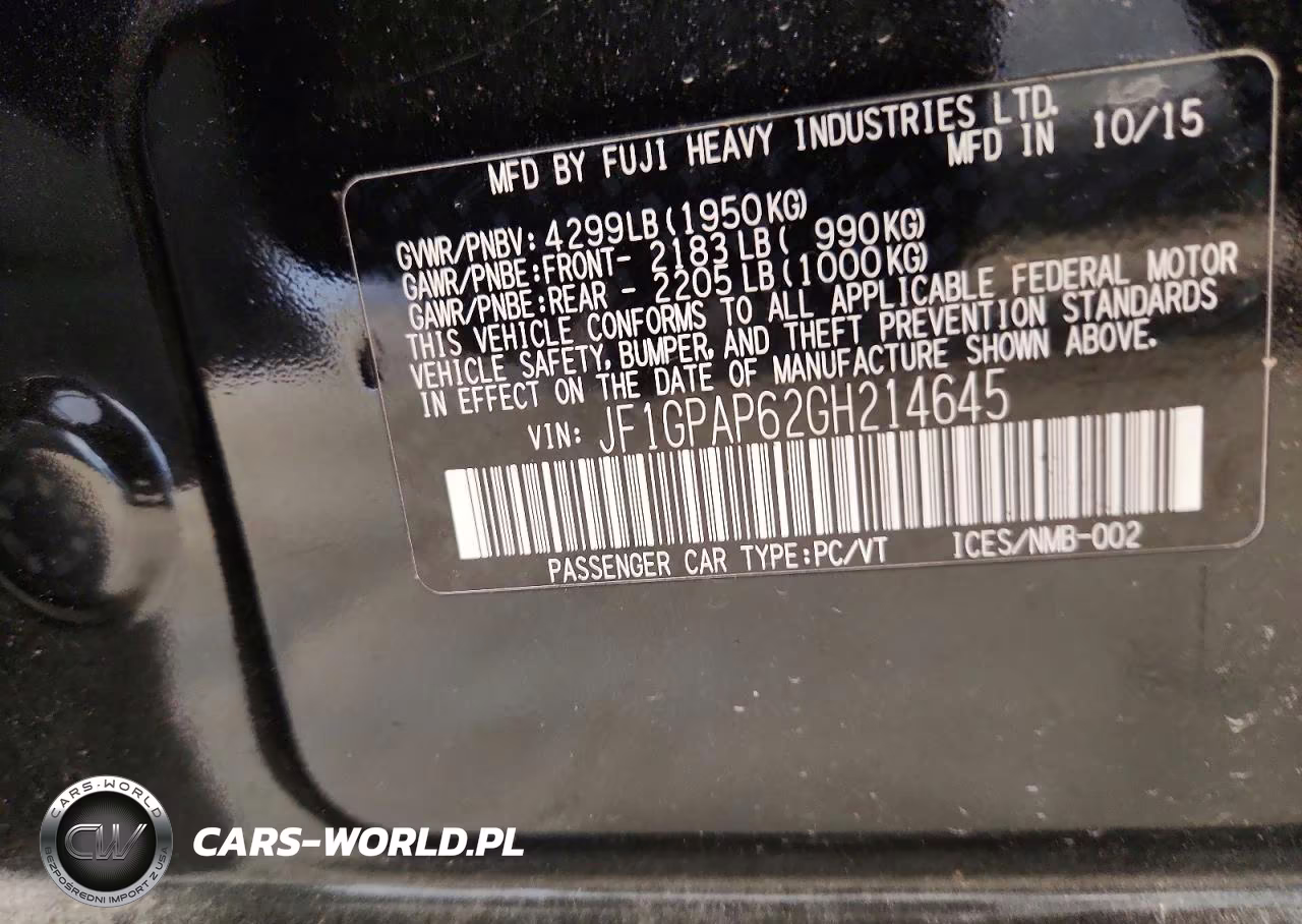 2016 Subaru Impreza Sport Premium VIN:JF1GPAP62GH214645 - 13