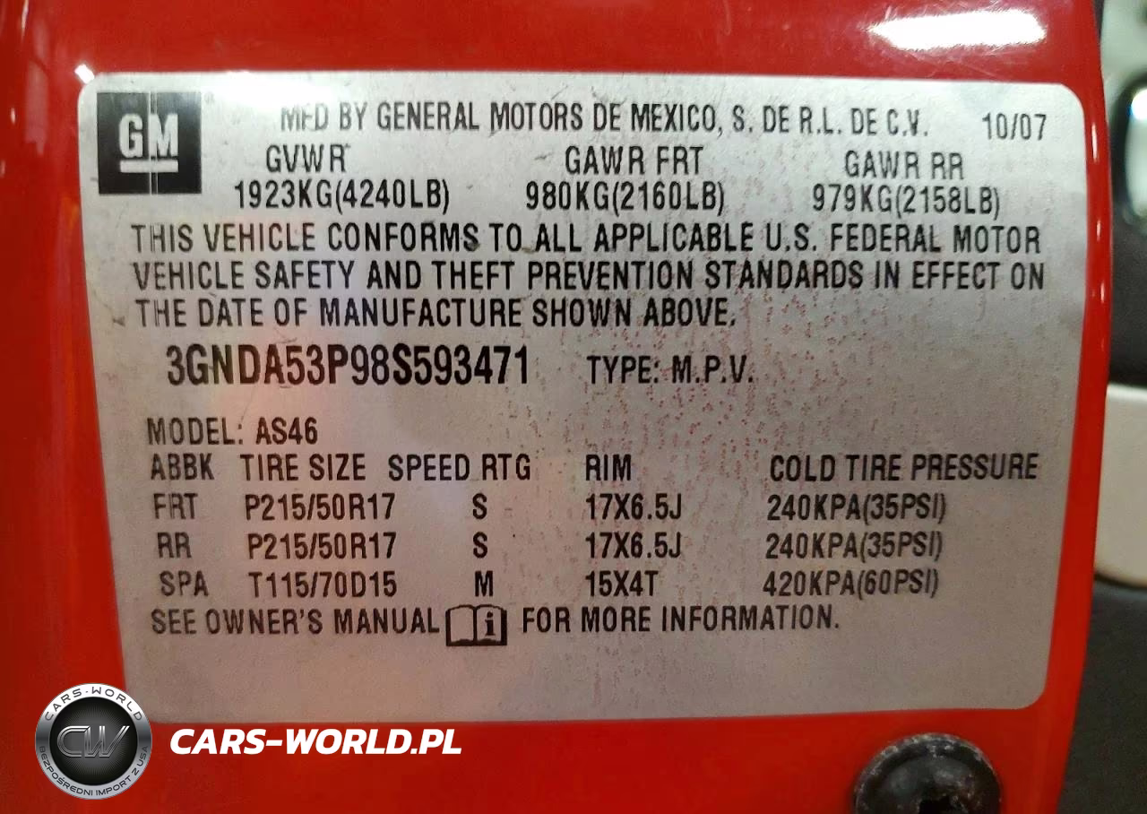 2008 Chevrolet Hhr Lt VIN:3GNDA53P98S593471 - 12