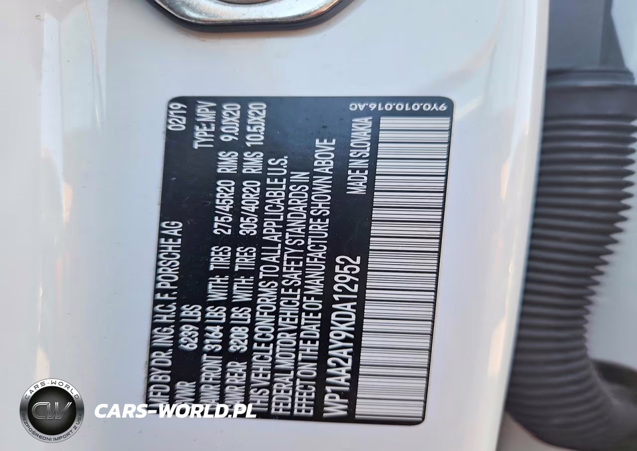 2019 Porsche Cayenne VIN:WP1AA2AY9KDA12952 - 14