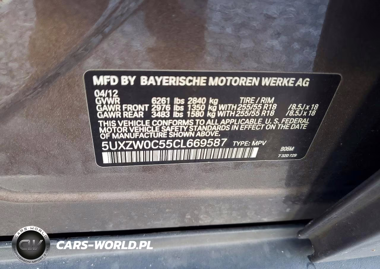 2012 BMW X5 xDrive35D VIN:5UXZW0C55CL669587 - 14