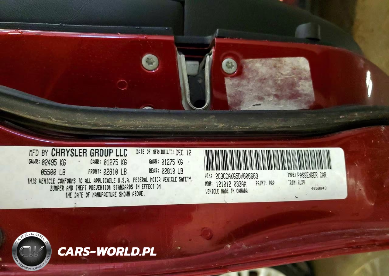 2013 Chrysler 300C VIN:2C3CCAKG5DH606663 - 12