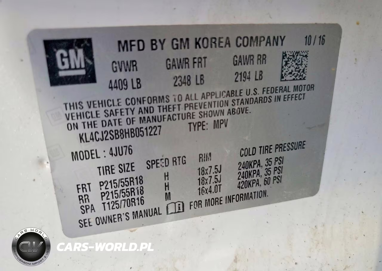 2017 Buick Encore Sport Touring VIN:KL4CJ2SB8HB051227 - 13
