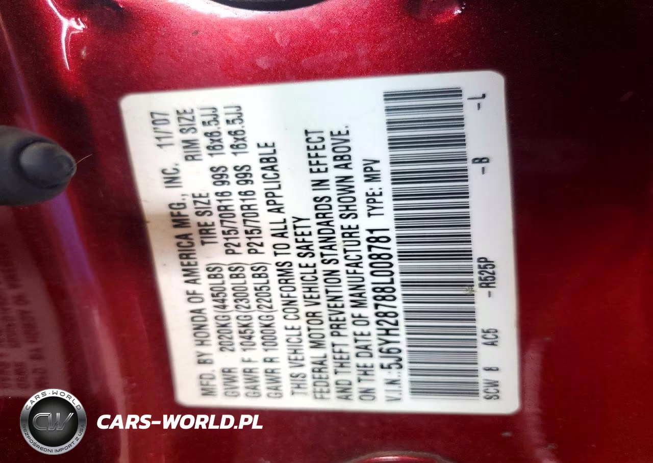 2008 Honda Element Ex VIN:5J6YH28788L008781 - 13
