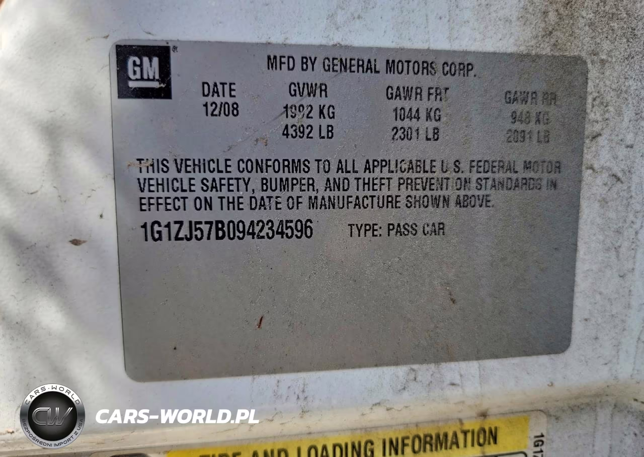 2009 Chevrolet Malibu 2Lt VIN:1G1ZJ57B094234596 - 12