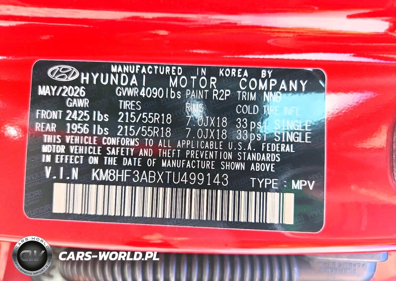 2026 Hyundai Kona Sel Sport VIN:KM8HF3ABXTU499143 - 13