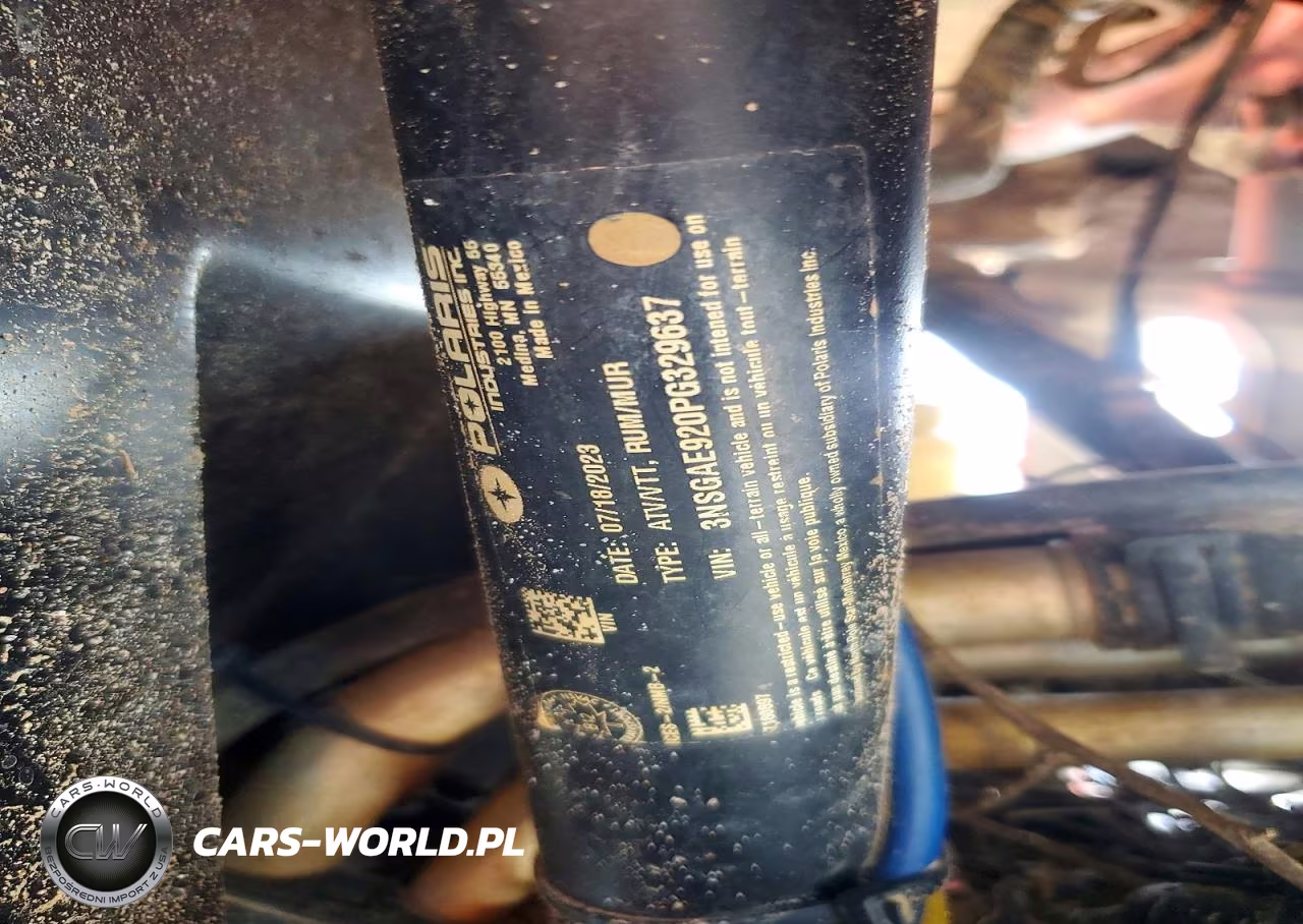 2023 Polaris Utility Vehicle VIN:3NSGAE920PG329637 - 10
