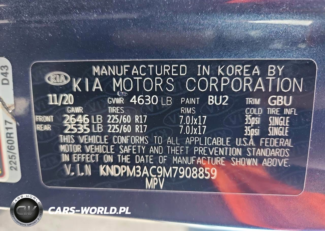 2021 Kia Sportage Lx VIN:KNDPM3AC9M7908859 - 13