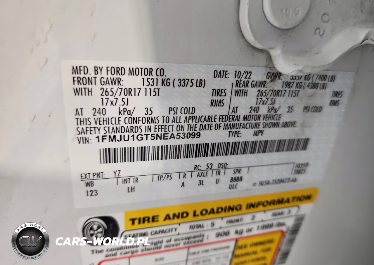 2022 Ford Expedition Xl VIN:1FMJU1GT5NEA53099 - 13