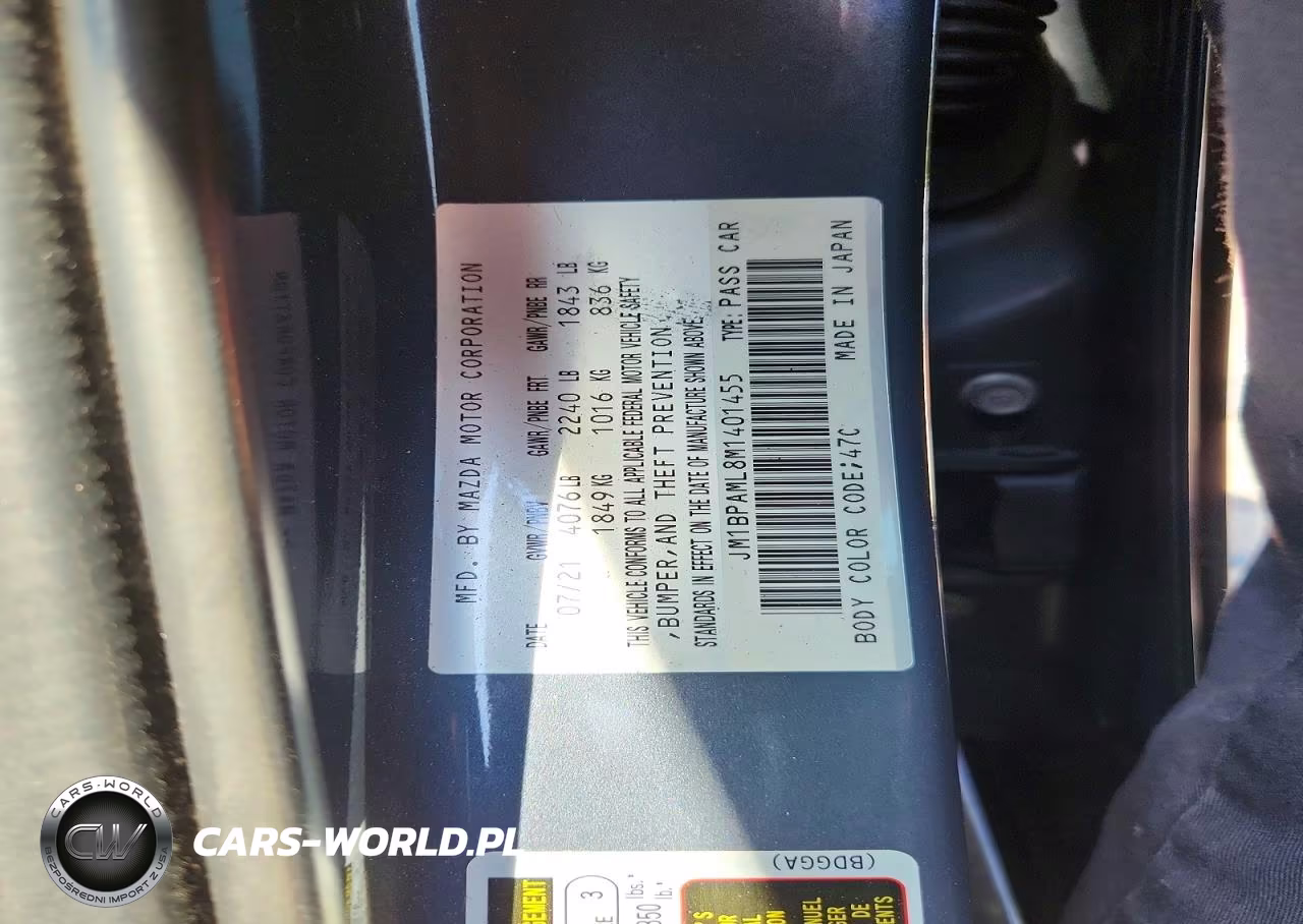 2021 Mazda 3 Premium VIN:JM1BPAML8M1401455 - 12