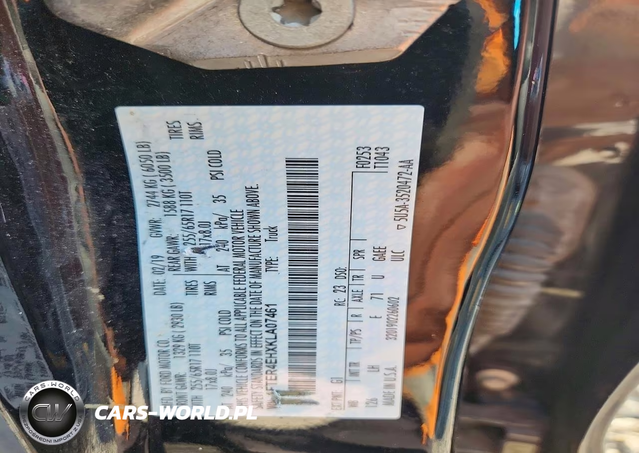 2019 Ford Ranger Xl VIN:1FTER4EHXKLA07461 - 12