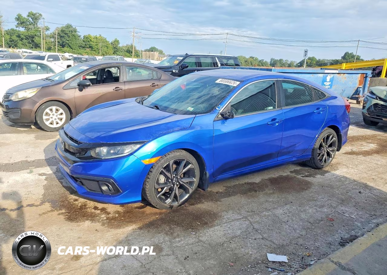 2020 Honda Civic Sport VIN:19XFC2F86LE030416 - 1