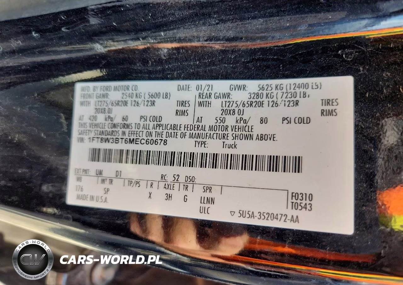 2021 Ford F350 Super Duty VIN:1FT8W3BT6MEC60678 - 13