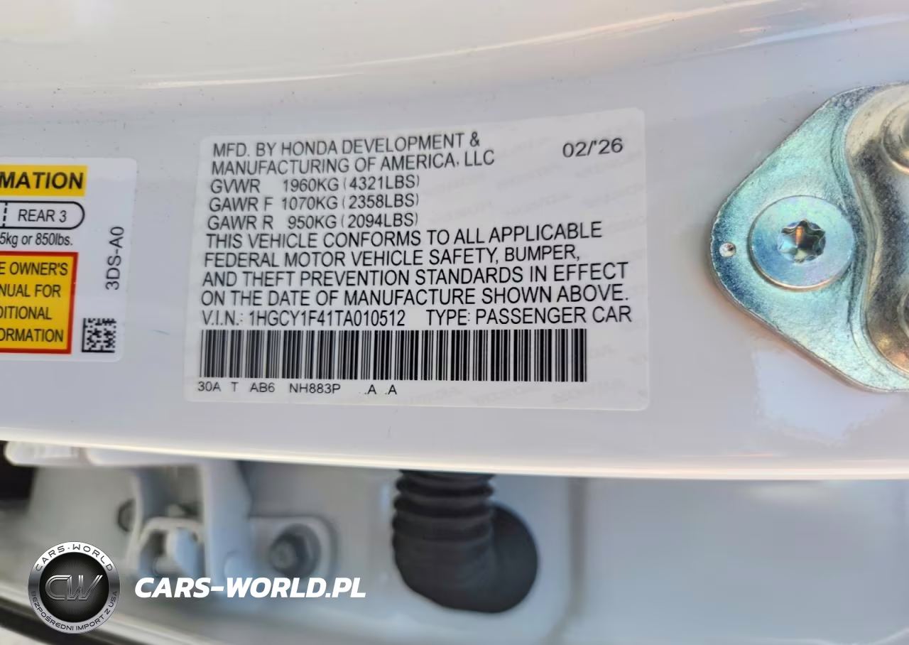 2026 Honda Accord Se VIN:1HGCY1F41TA010512 - 13