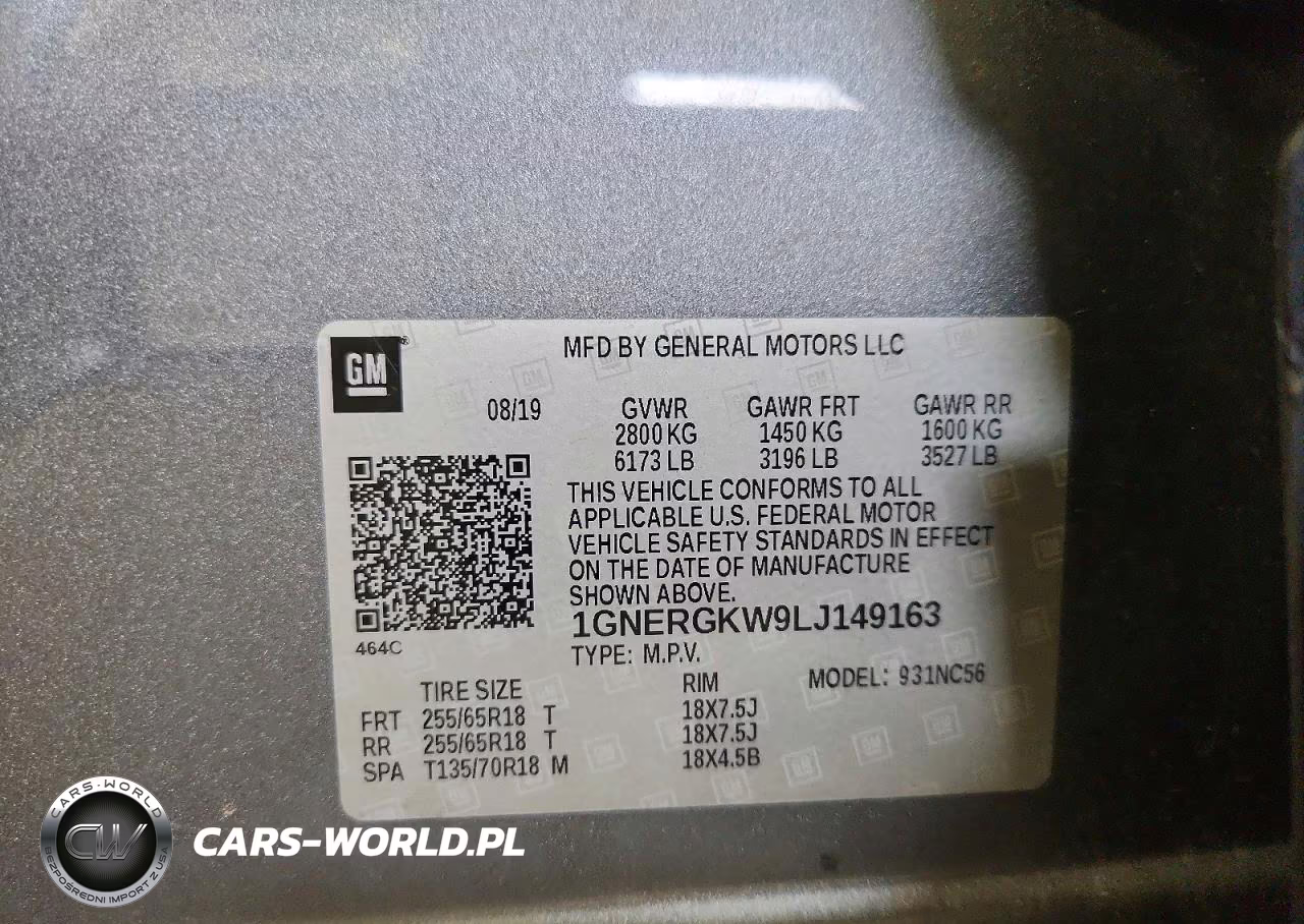 2020 Chevrolet Traverse Lt VIN:1GNERGKW9LJ149163 - 13