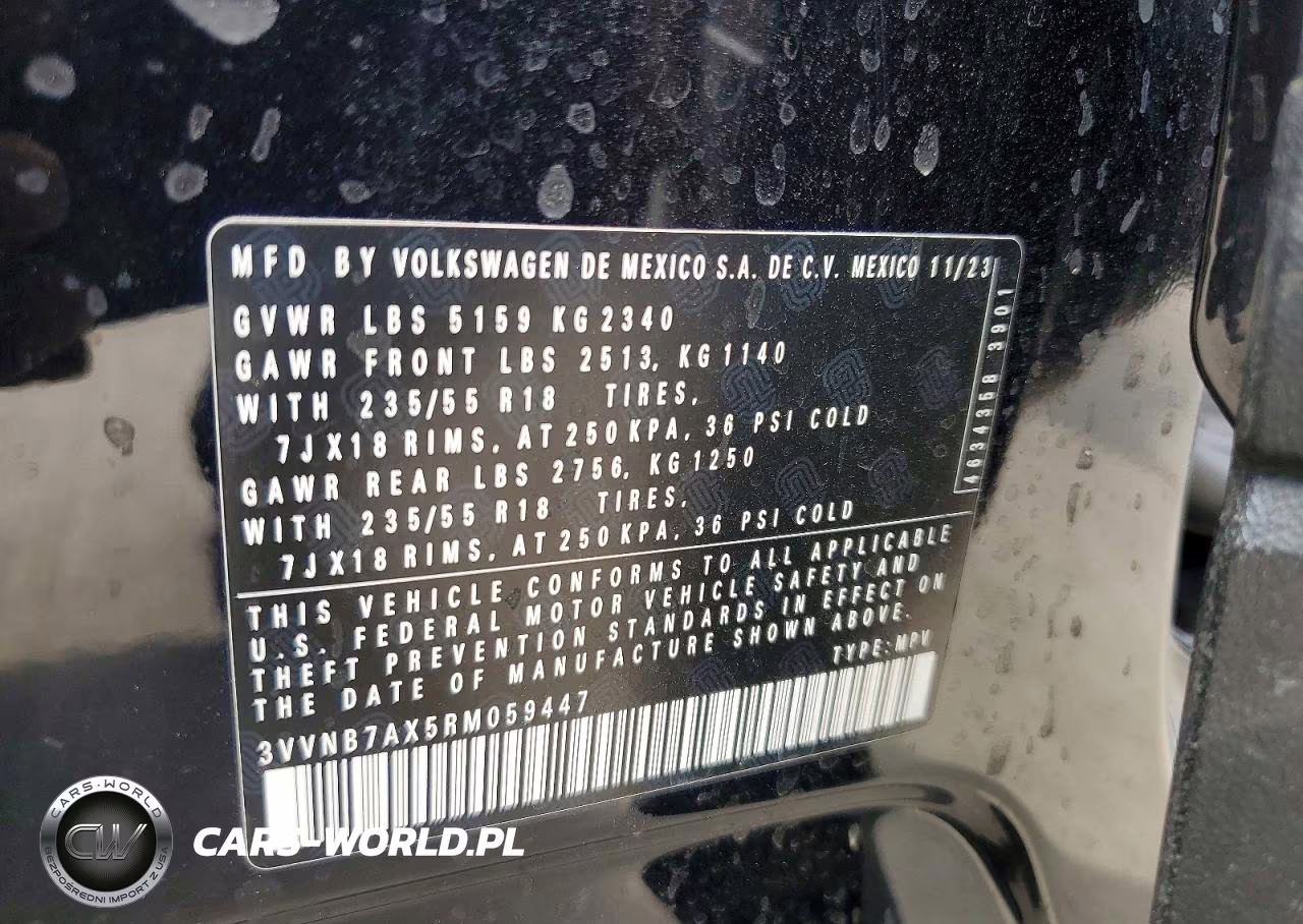 2024 Volkswagen Tiguan Se VIN:3VVNB7AX5RM059447 - 13