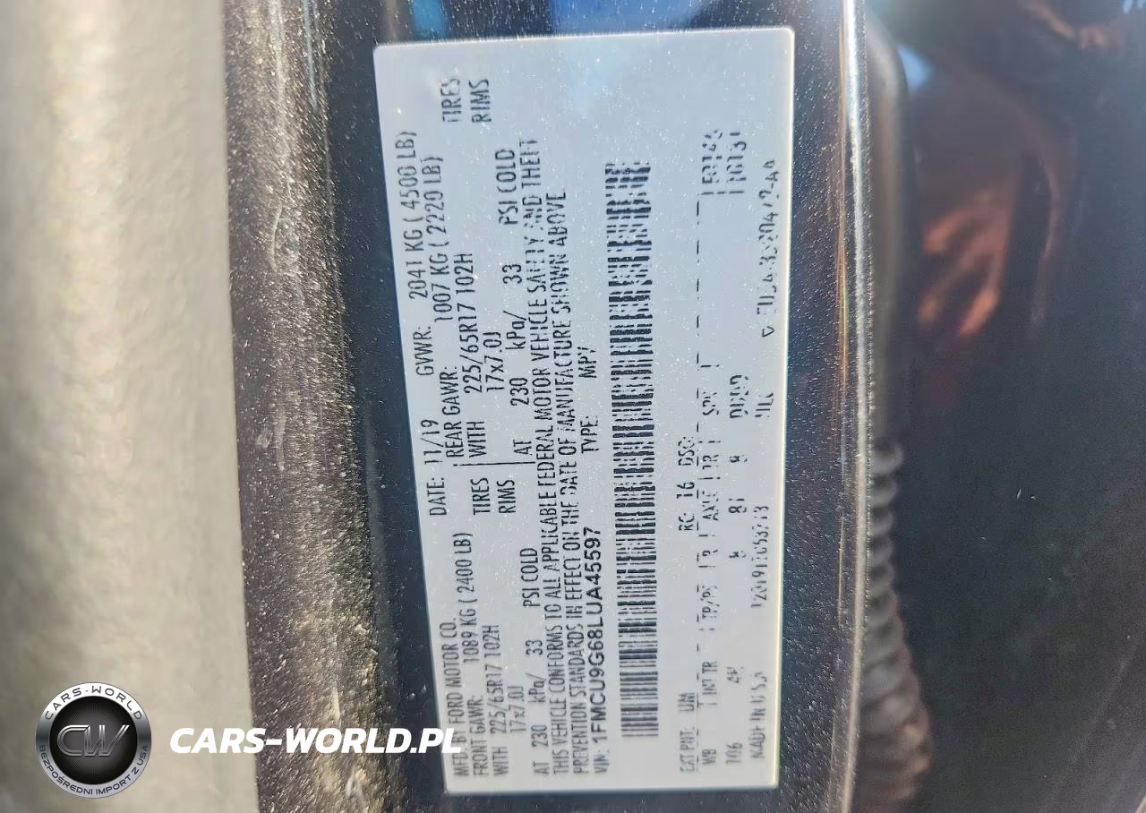 2020 Ford Escape Se VIN:1FMCU9G68LUA45597 - 13