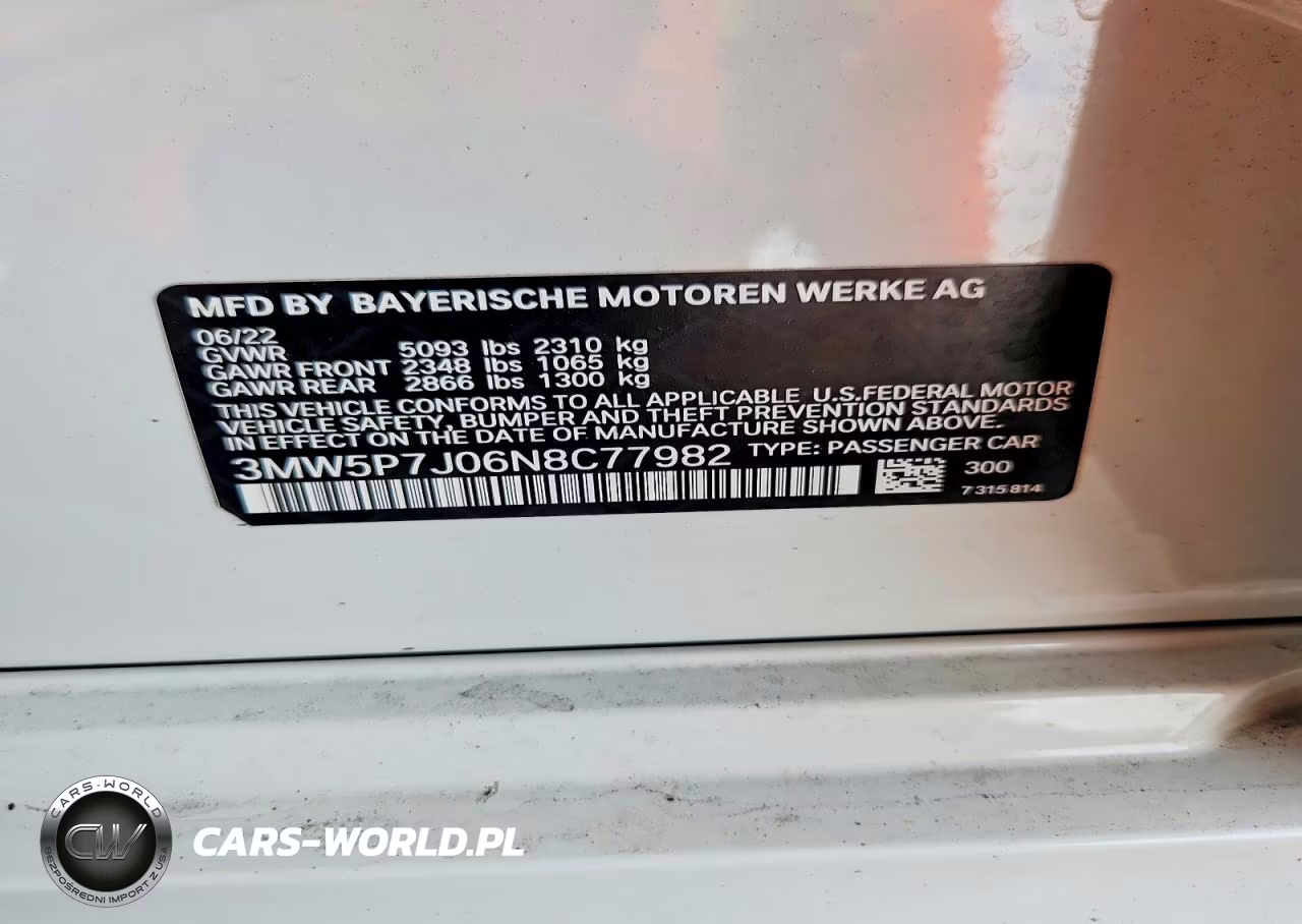 2022 BMW 330E VIN:3MW5P7J06N8C77982 - 12