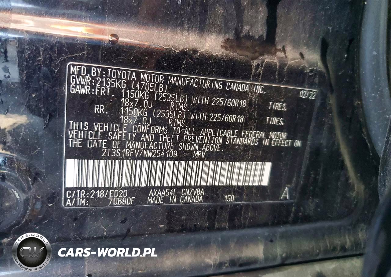 2022 Toyota Rav4 Trd Off Road VIN:2T3S1RFV7NW254109 - 12