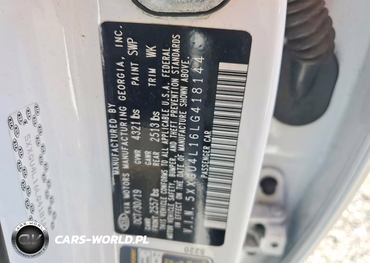2020 Kia Optima Ex VIN:5XXGU4L16LG418144 - 12