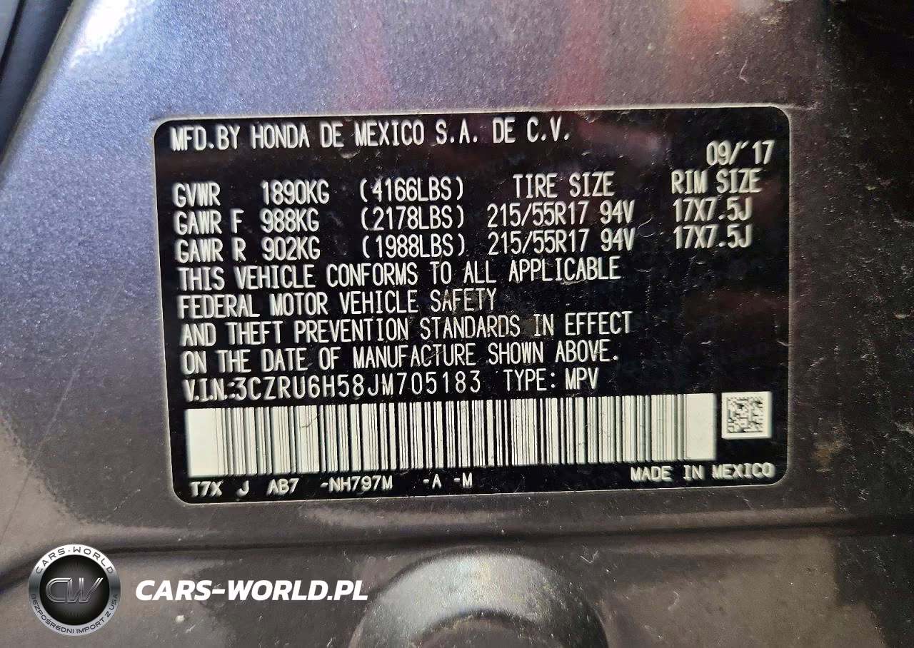 2018 Honda Hr-V Ex VIN:3CZRU6H58JM705183 - 13