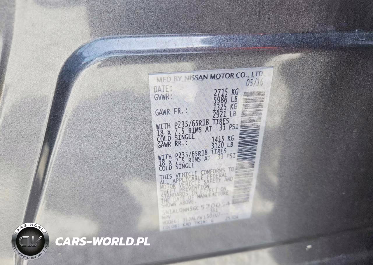 2016 Infiniti Qx60 Base VIN:5N1AL0MN5GC520054 - 13