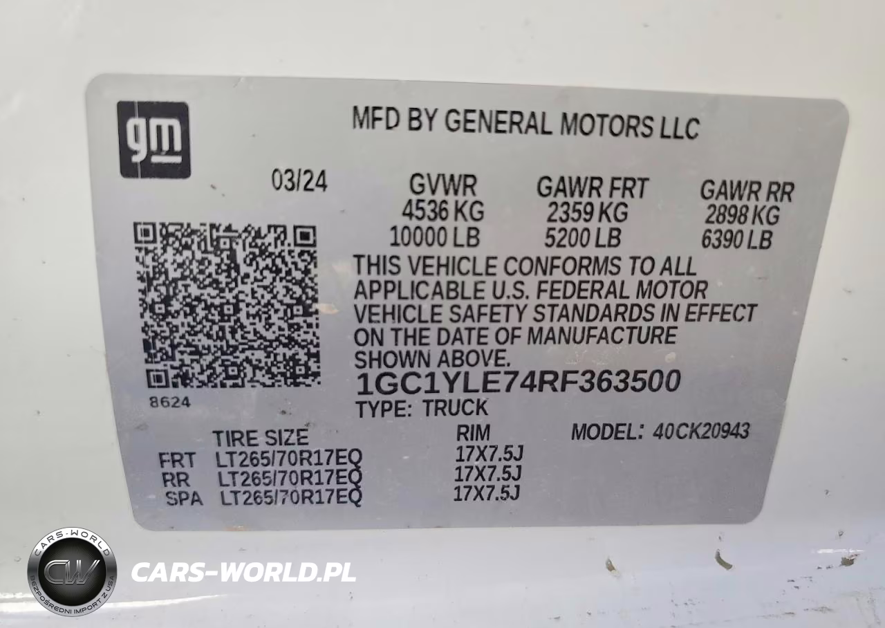 2024 Chev Silverado VIN:1GC1YLE74RF363500 - 12