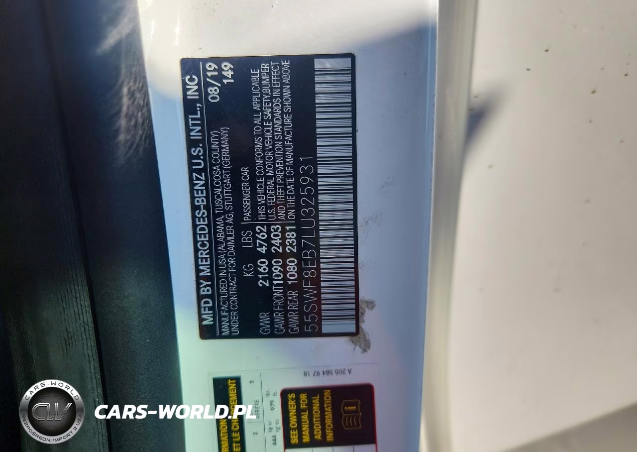 2020 Mercedes-Benz C 300 4Matic VIN:55SWF8EB7LU325931 - 12