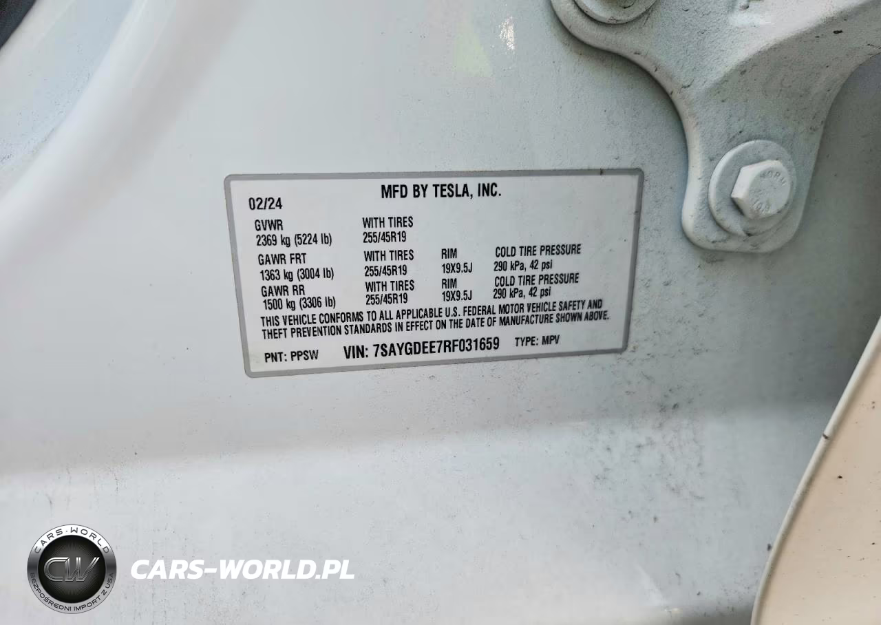 2024 Tesla Model Y VIN:7SAYGDEE7RF031659 - 13