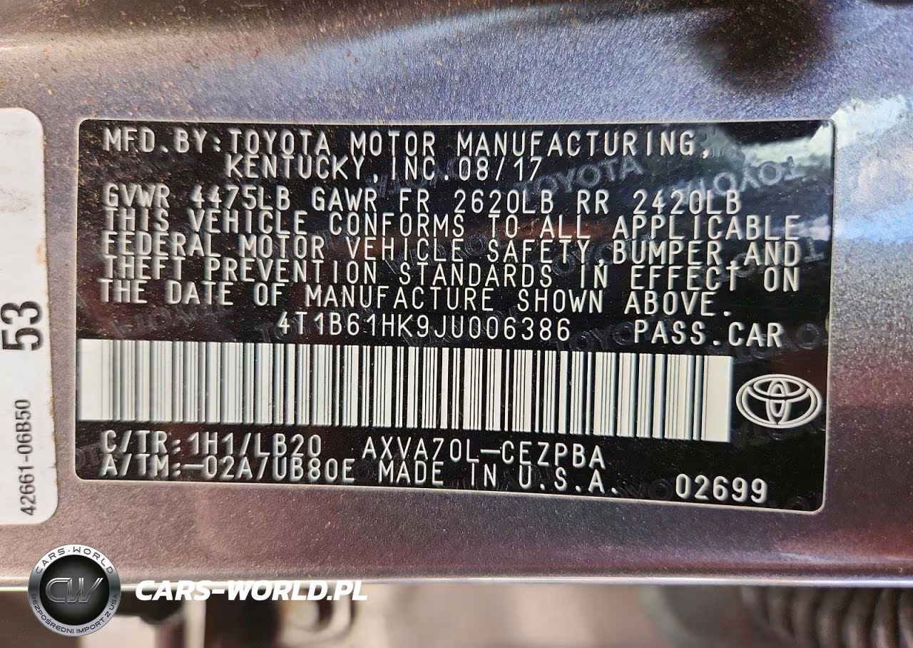 2018 Toyota Camry Xse VIN:4T1B61HK9JU006386 - 13