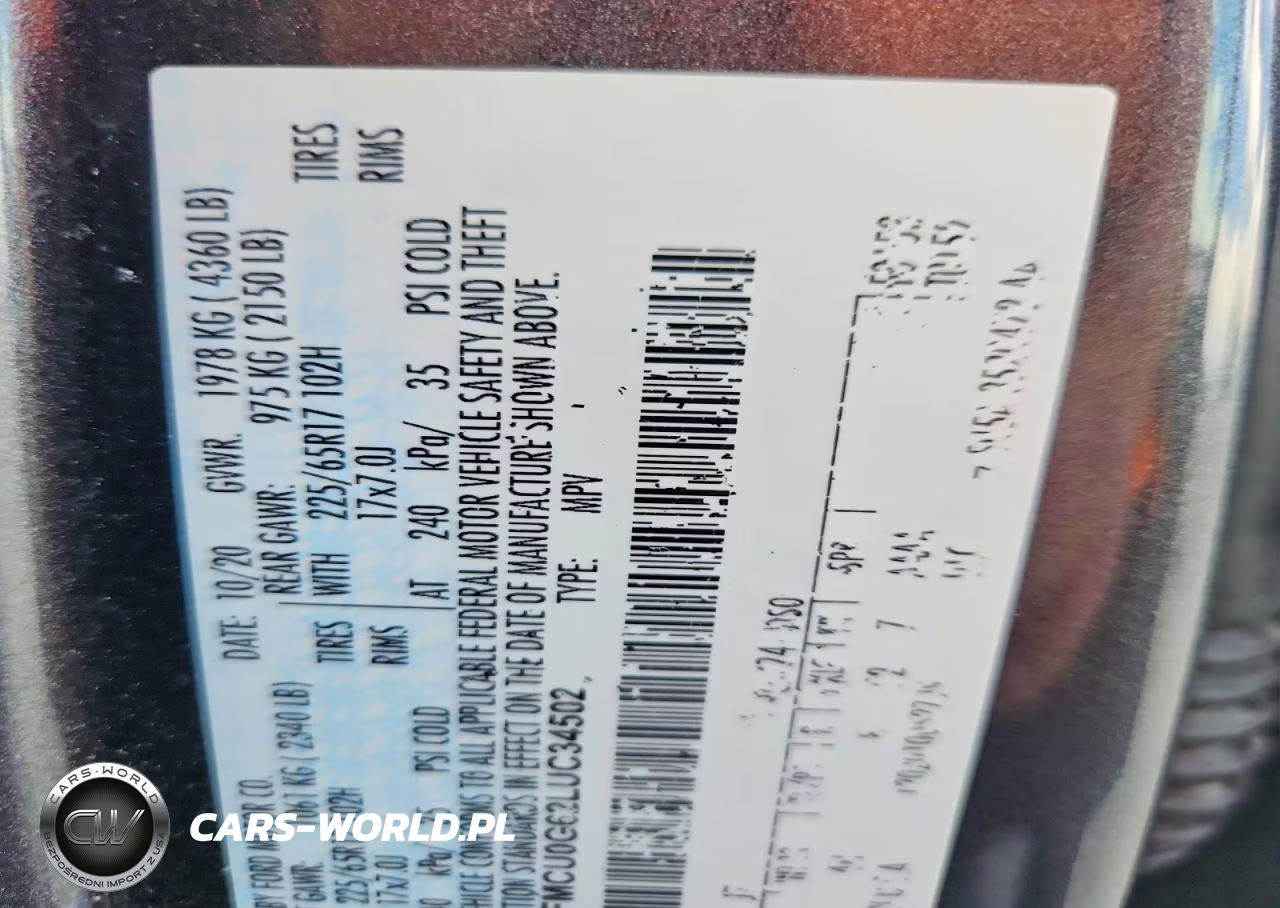 2020 Ford Escape Se VIN:1FMCU0G62LUC34502 - 13
