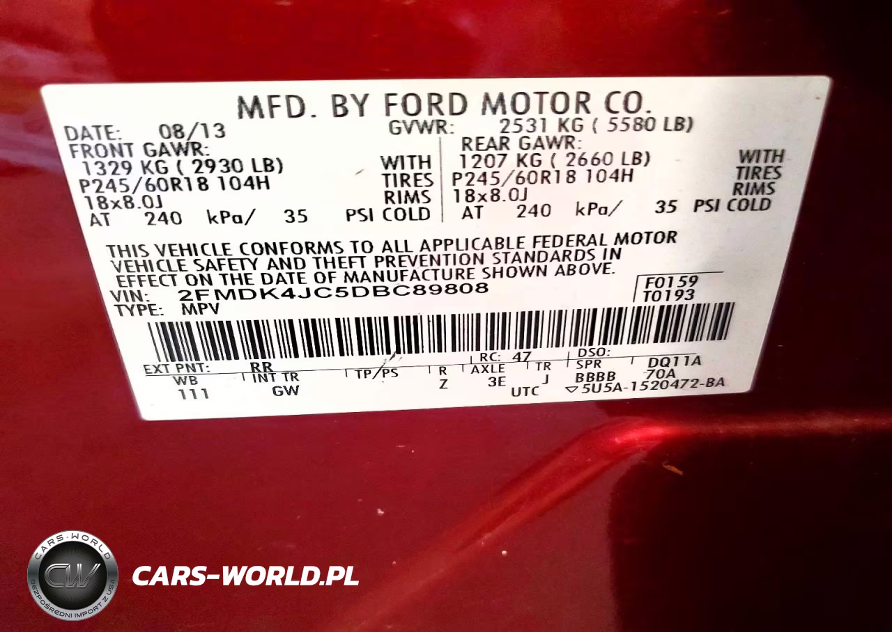 2013 Ford Edge Sel VIN:2FMDK4JC5DBC89808 - 13