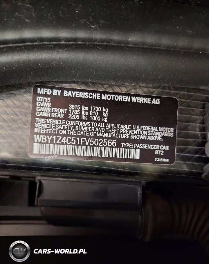 2015 BMW I3 Rex VIN:WBY1Z4C51FV502566 - 12