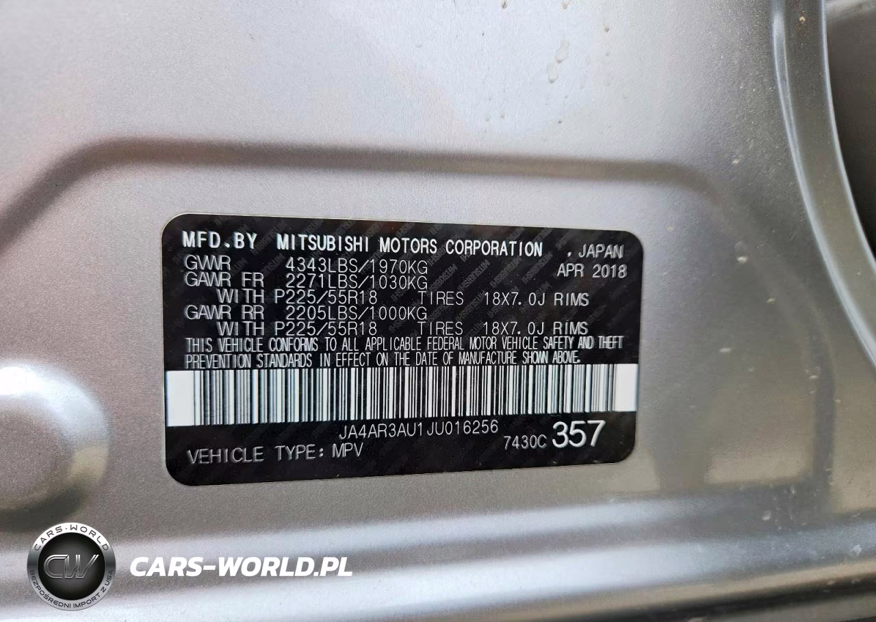 2018 Mitsubishi Outlander Sport Es VIN:JA4AR3AU1JU016256 - 13