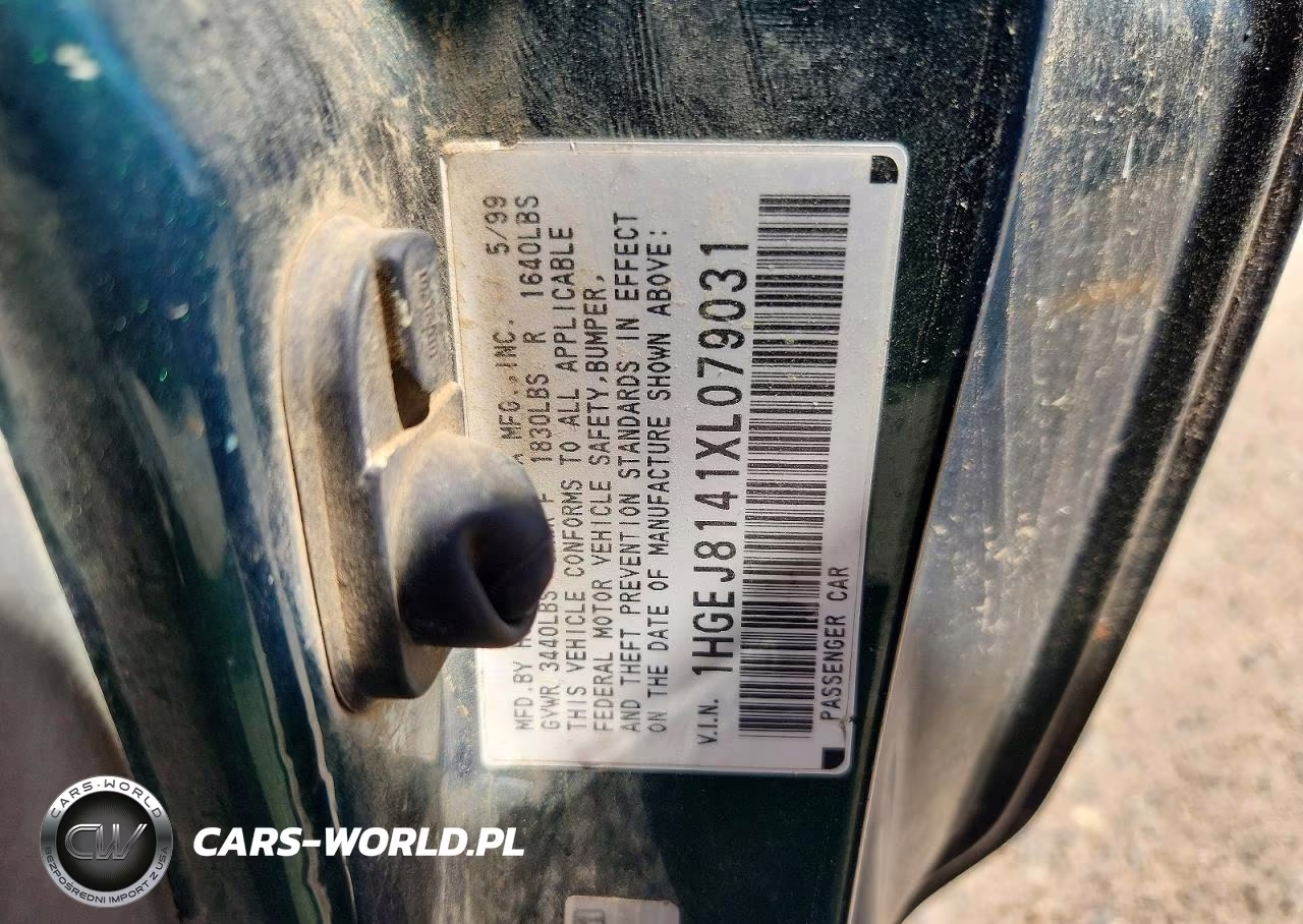 1999 Honda Civic Ex VIN:1HGEJ8141XL079031 - 12