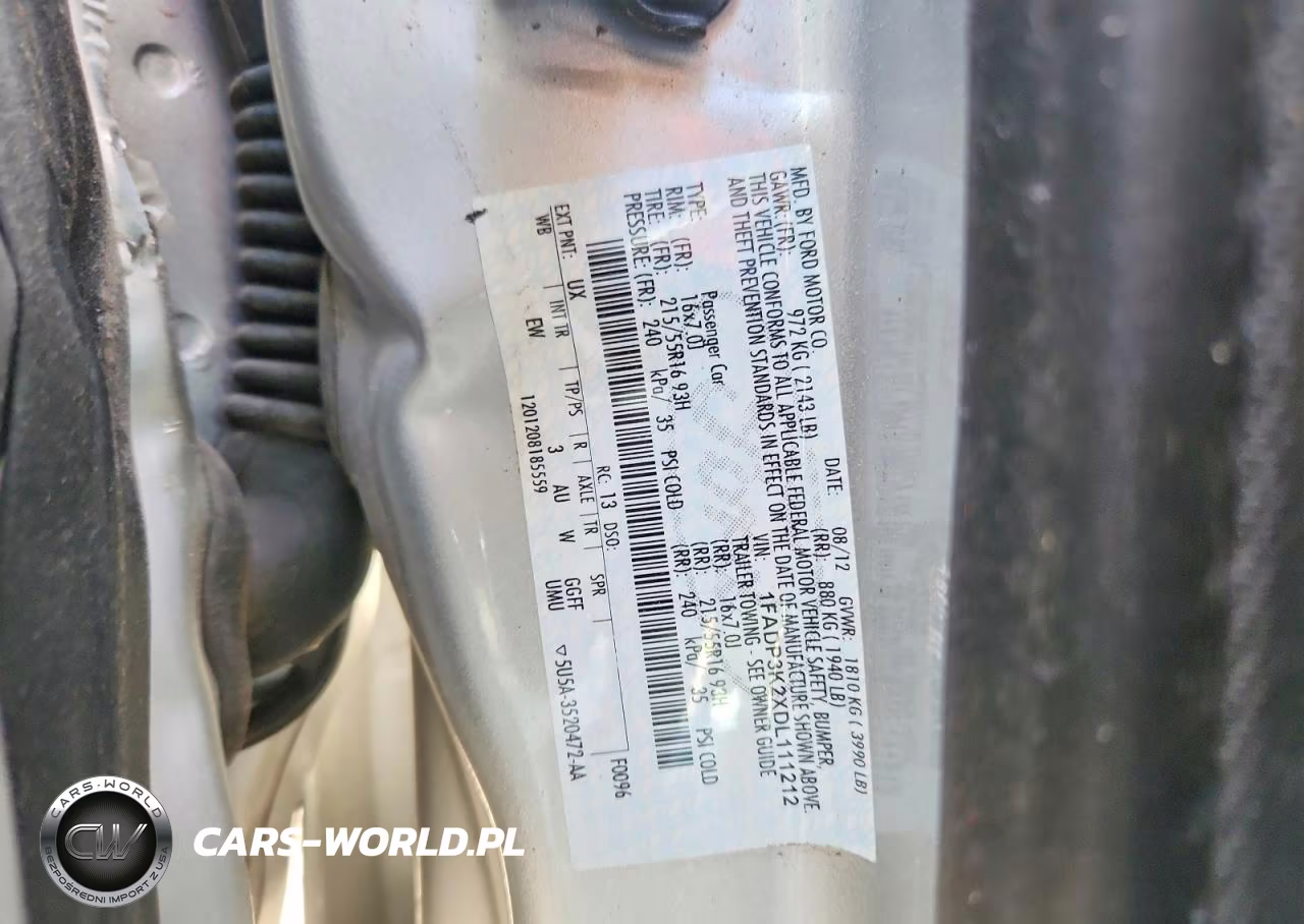 2013 Ford Focus Se VIN:1FADP3K2XDL111212 - 14