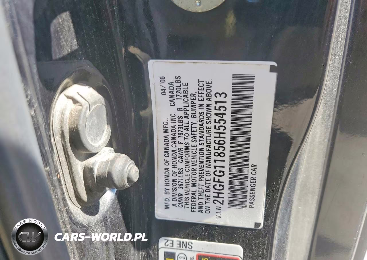 2006 Honda Civic Ex VIN:2HGFG11856H554513 - 12