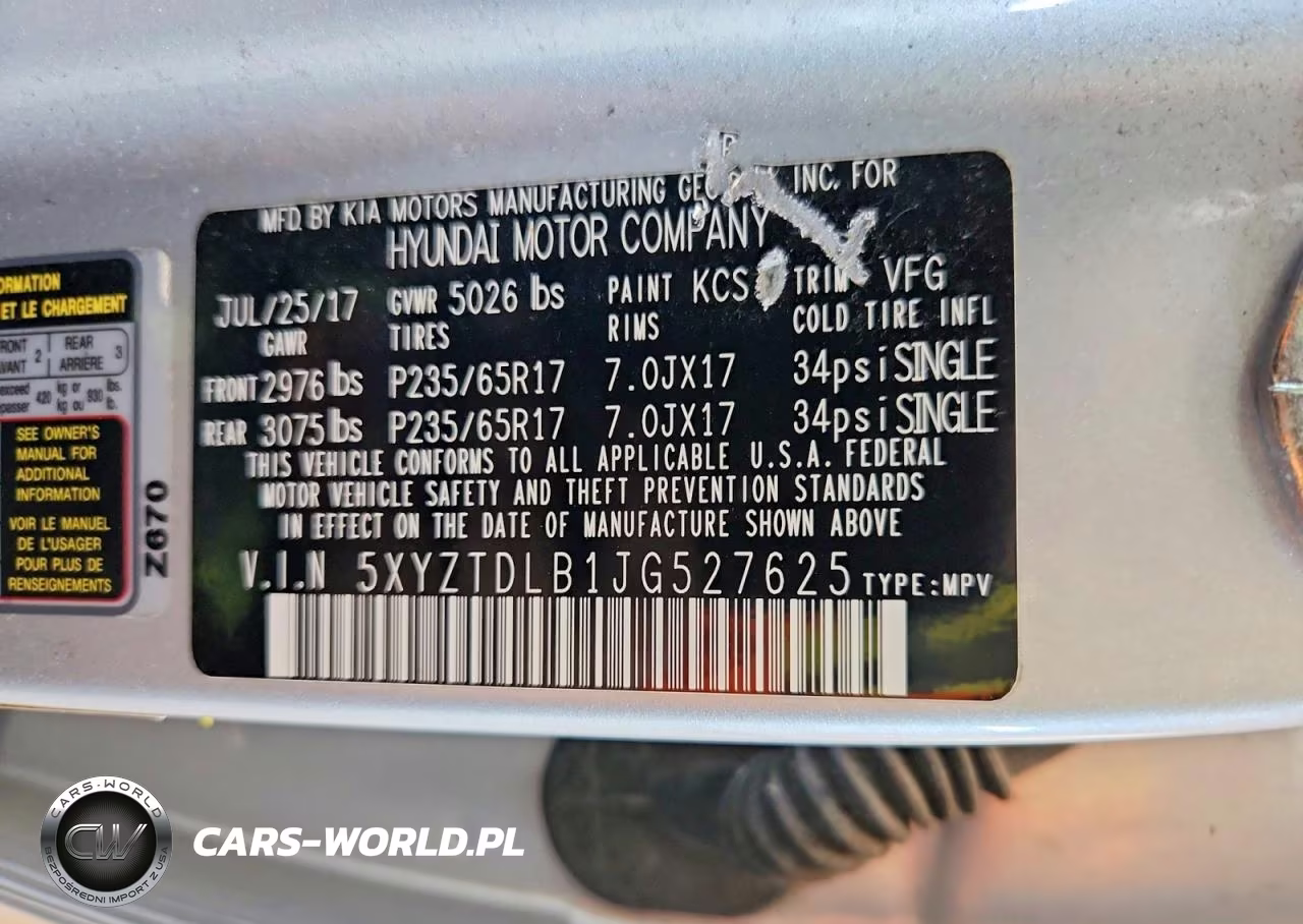 2018 Hyundai Santa Fe Sport 2.4L VIN:5XYZTDLB1JG527625 - 13