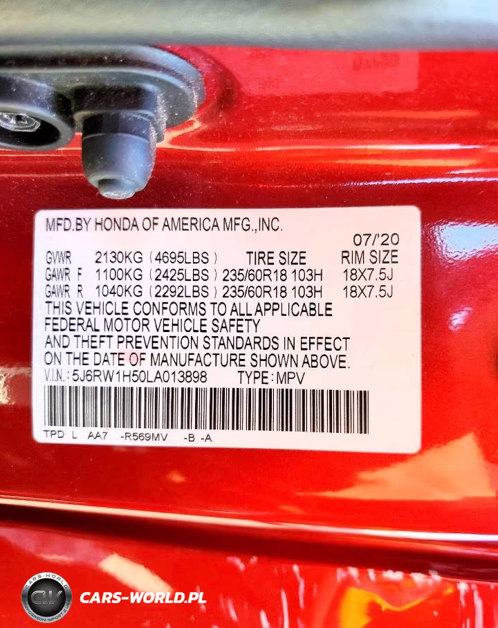 2020 Honda Cr-V Ex VIN:5J6RW1H50LA013898 - 13
