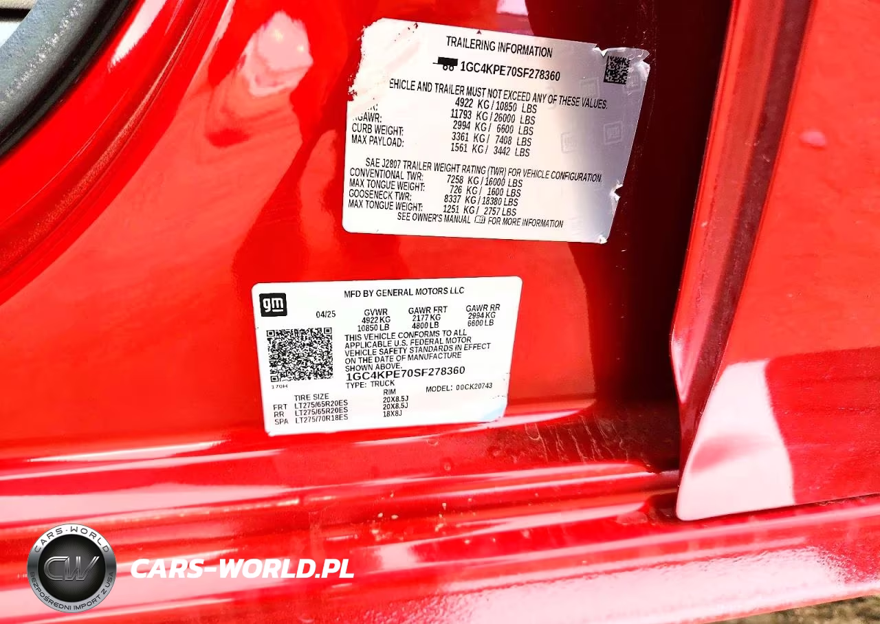 2025 Chevrolet Silverado K2500 Heavy Duty Ltz VIN:1GC4KPE70SF278360 - 12