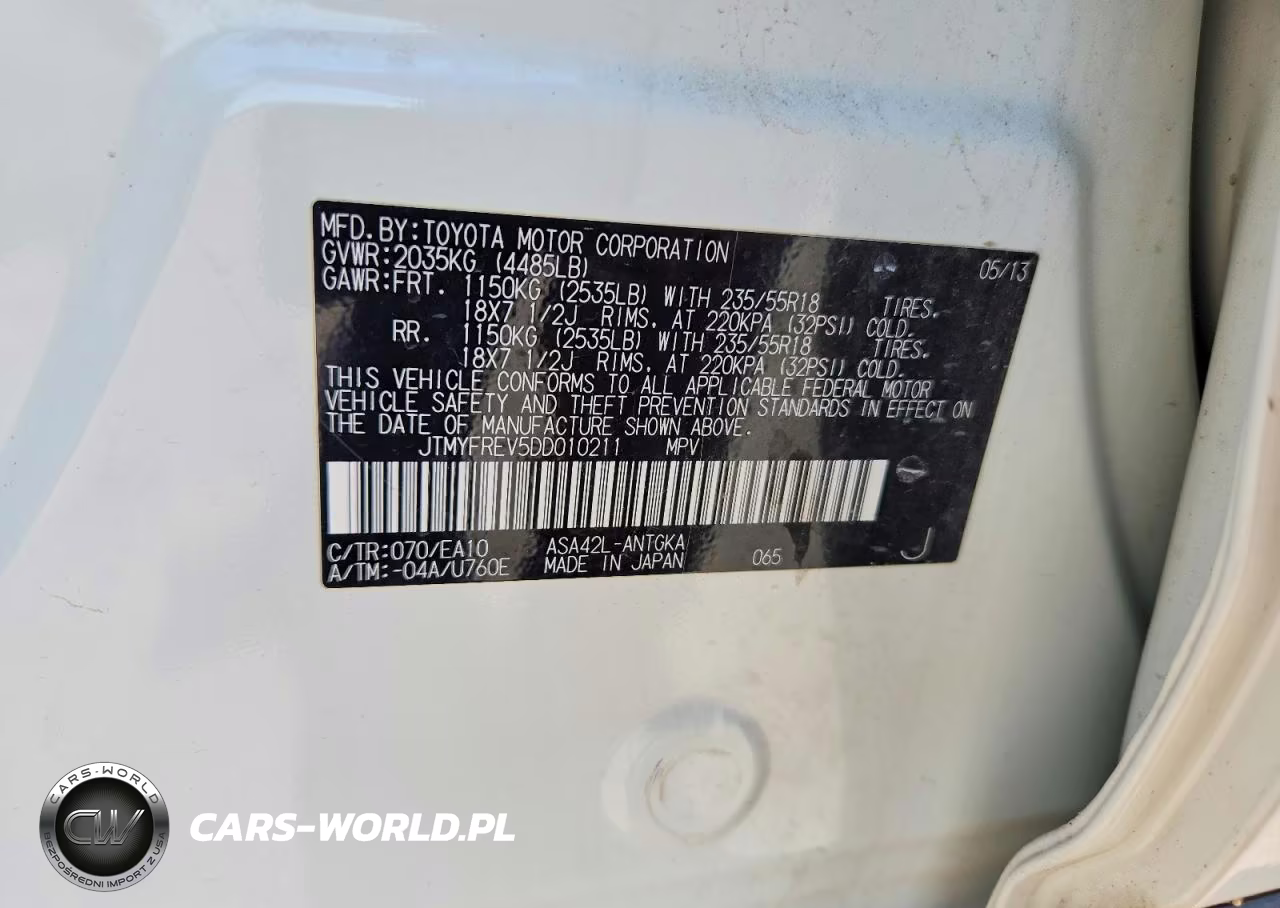 2013 Toyota Rav4 Limited VIN:JTMYFREV5DD010211 - 13