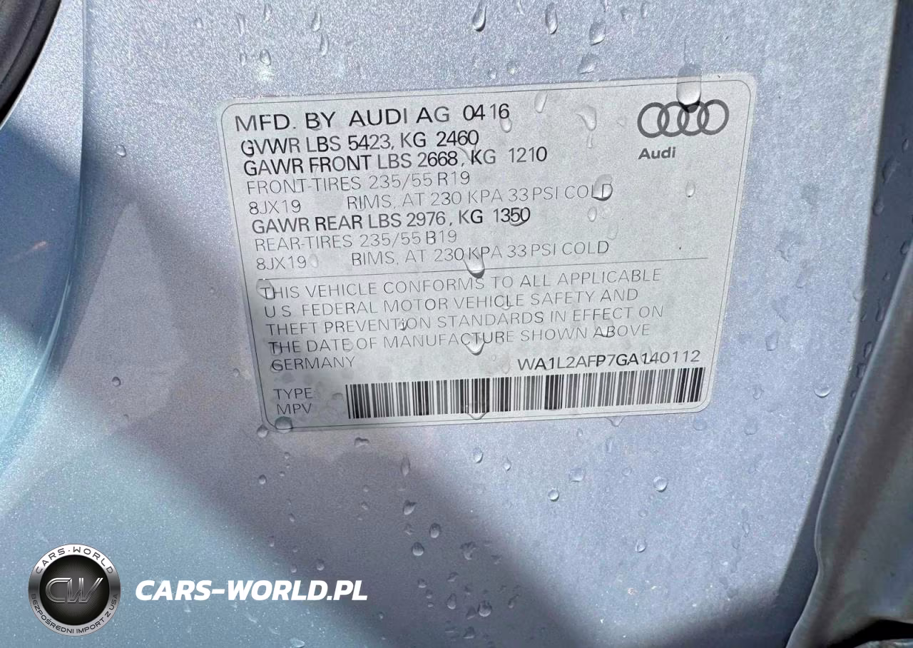 2016 Audi Q5 Premium Plus VIN:WA1L2AFP7GA140112 - 13