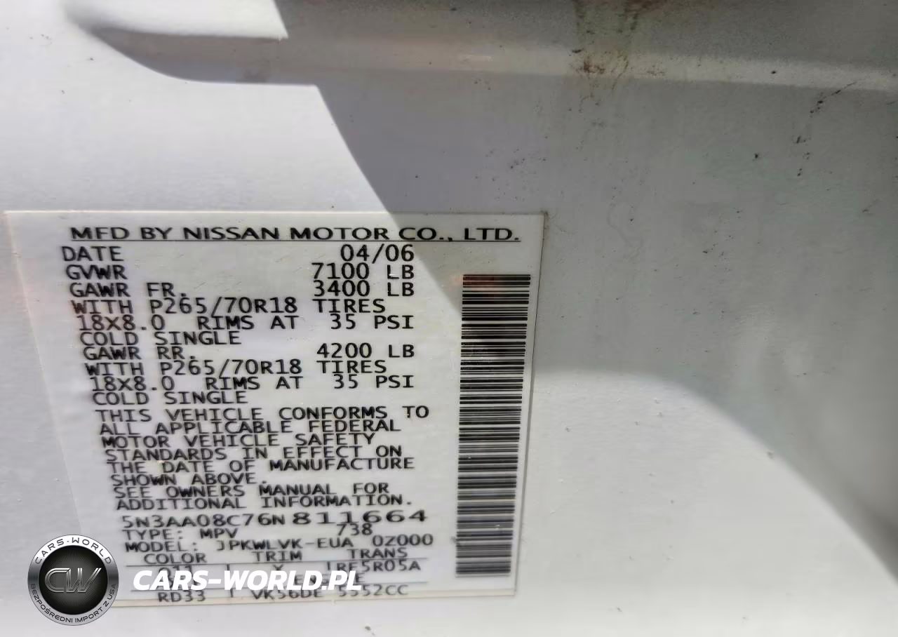 2006 Infiniti Qx56 Base VIN:5N3AA08C76N811664 - 13