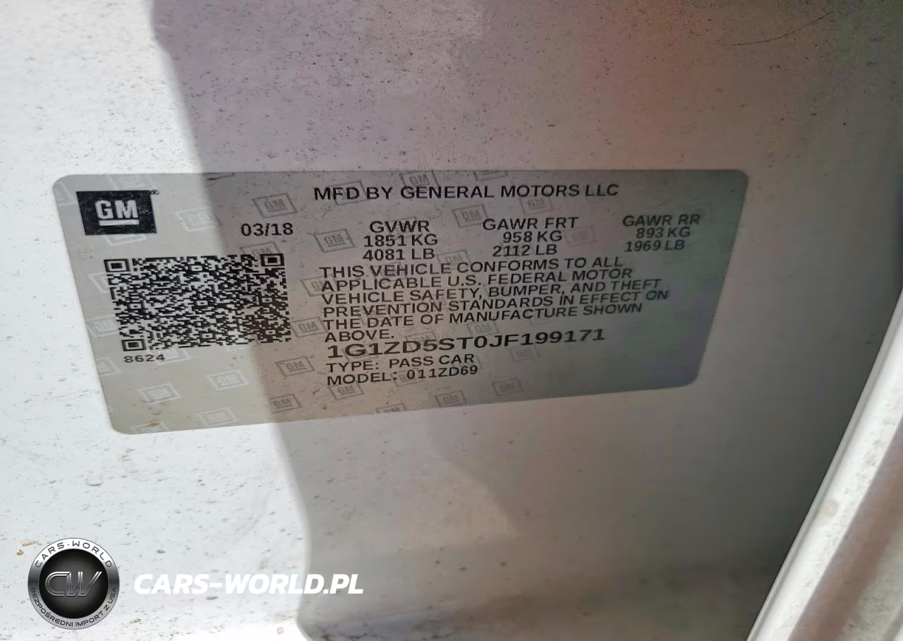 2018 Chevrolet Malibu Lt VIN:1G1ZD5ST0JF199171 - 12