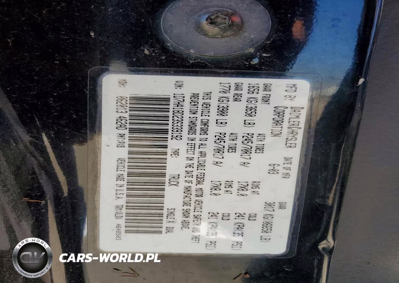 2003 Dodge Ram 1500 St VIN:1D7HA18D23S339192 - 12