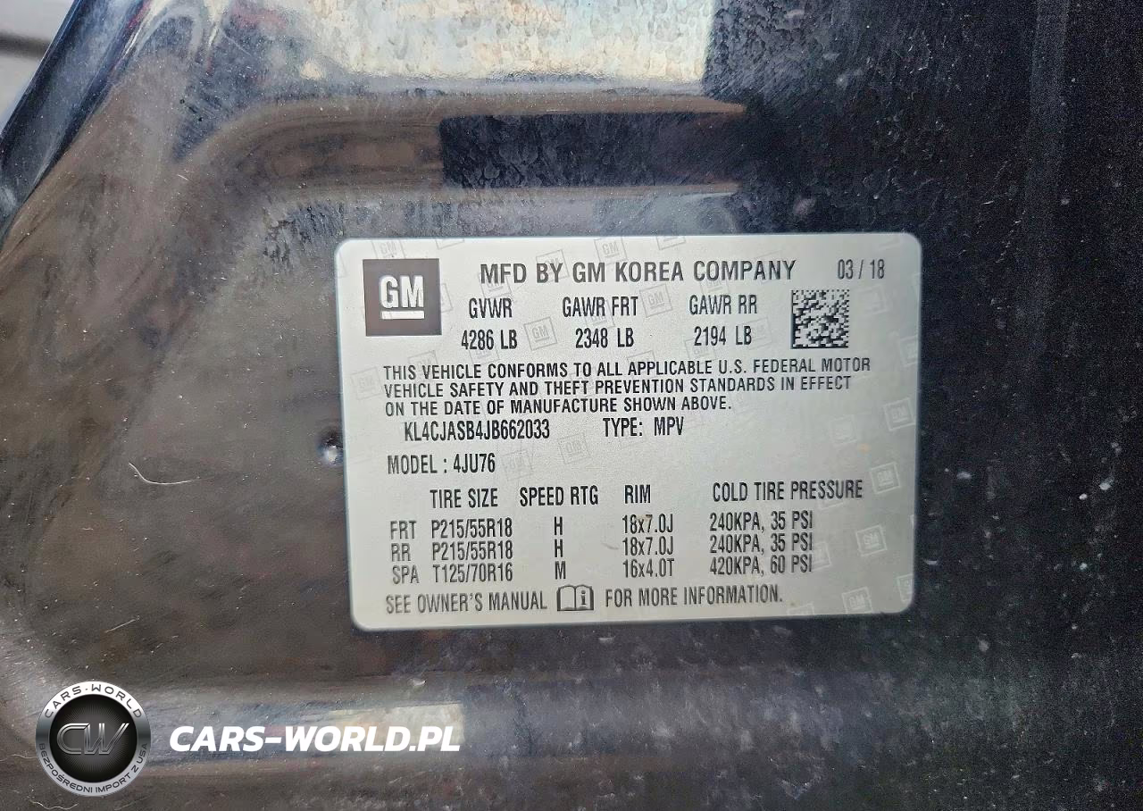 2018 Buick Encore Preferred VIN:KL4CJASB4JB662033 - 12