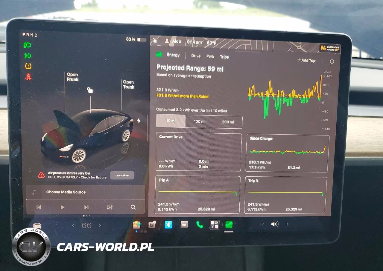 2022 Tesla Model 3 VIN:5YJ3E1EB6NF190426 - 9