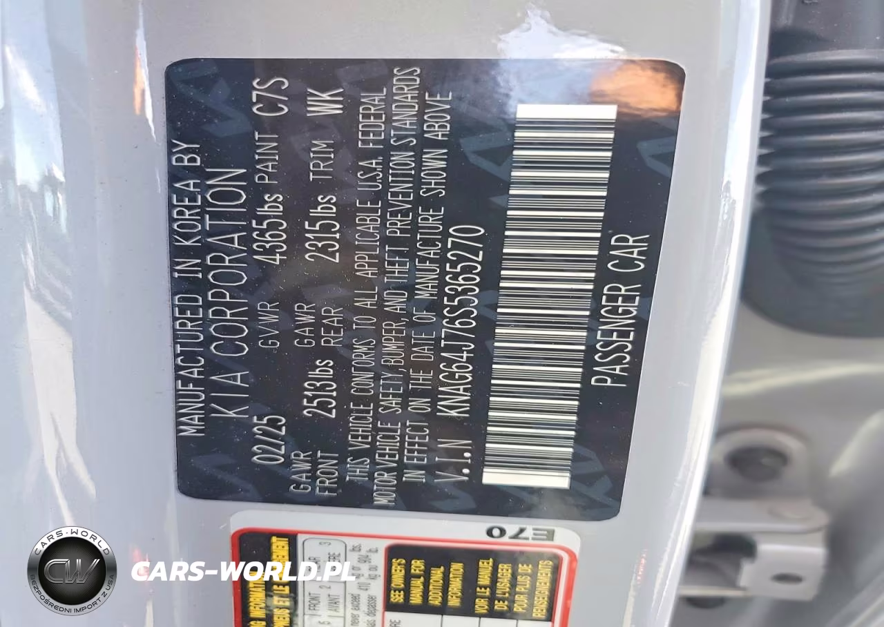 2025 Kia K5 Gt Line VIN:KNAG64J76S5365270 - 13
