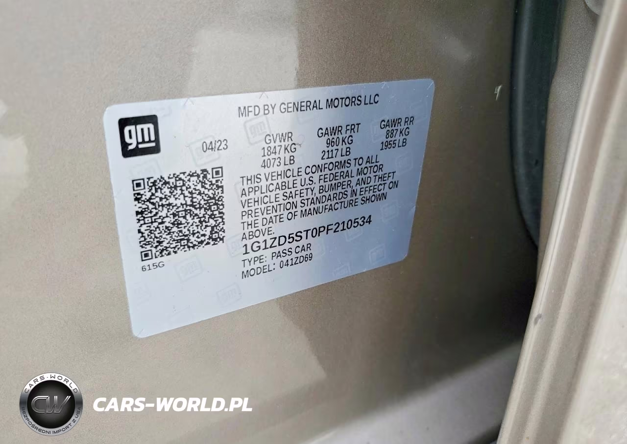 2023 Chevrolet Malibu Lt VIN:1G1ZD5ST0PF210534 - 12